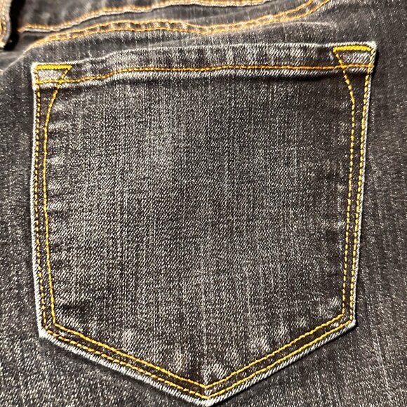 Womens Bootcut Jeans Size 16 Dark Wash Denim Mid-Rise Classic 5-Pocket Style - Picture 12 of 16